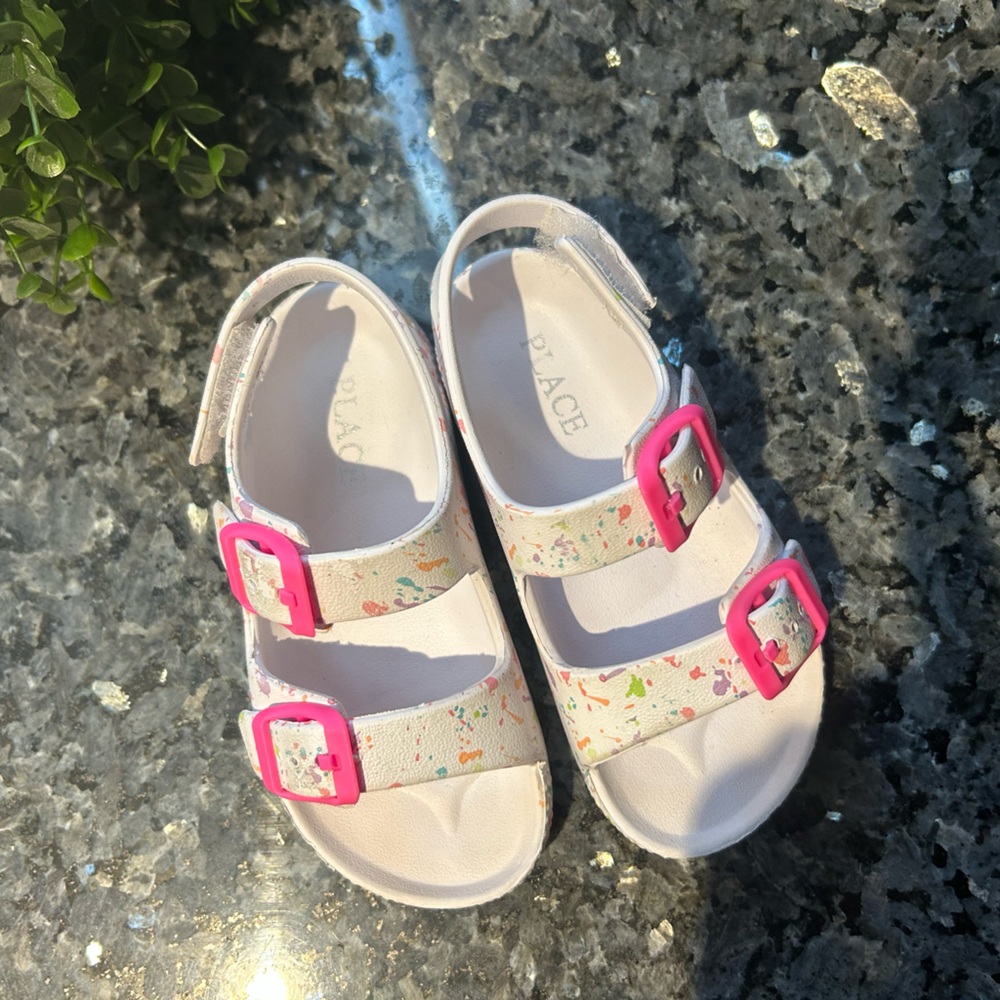 The Children's Place Pink and White Sandals